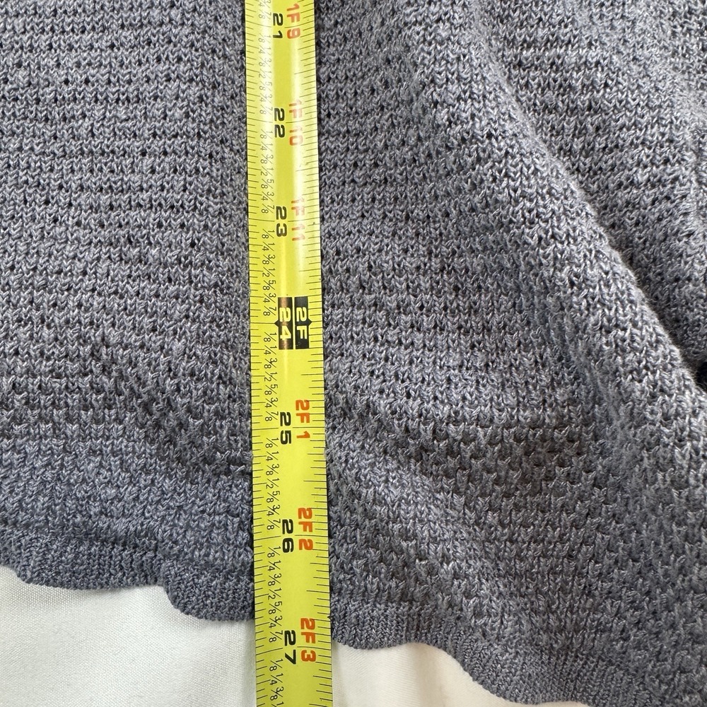 J. Jill Pure Jill Linen Tunic Medium‎ Gray Long Sleeve Capsule Classic Preppy - Picture 7 of 7